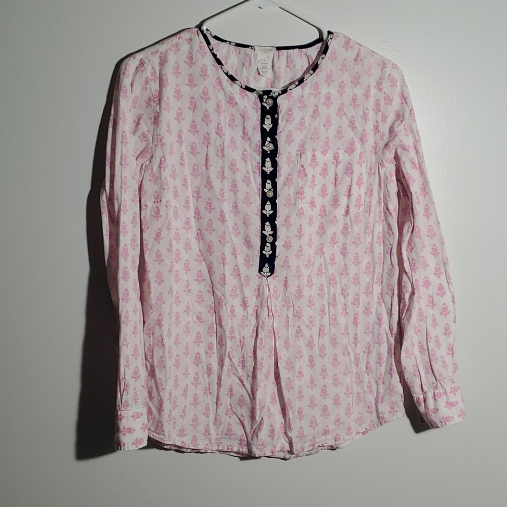 BLOGGERS FAVE❤️{J.Crew} Thistle Print Popover